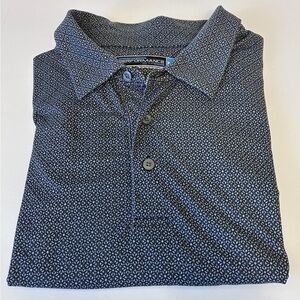 Roundtree & Yorke Men’s Performance Polo, Navy, XXL.